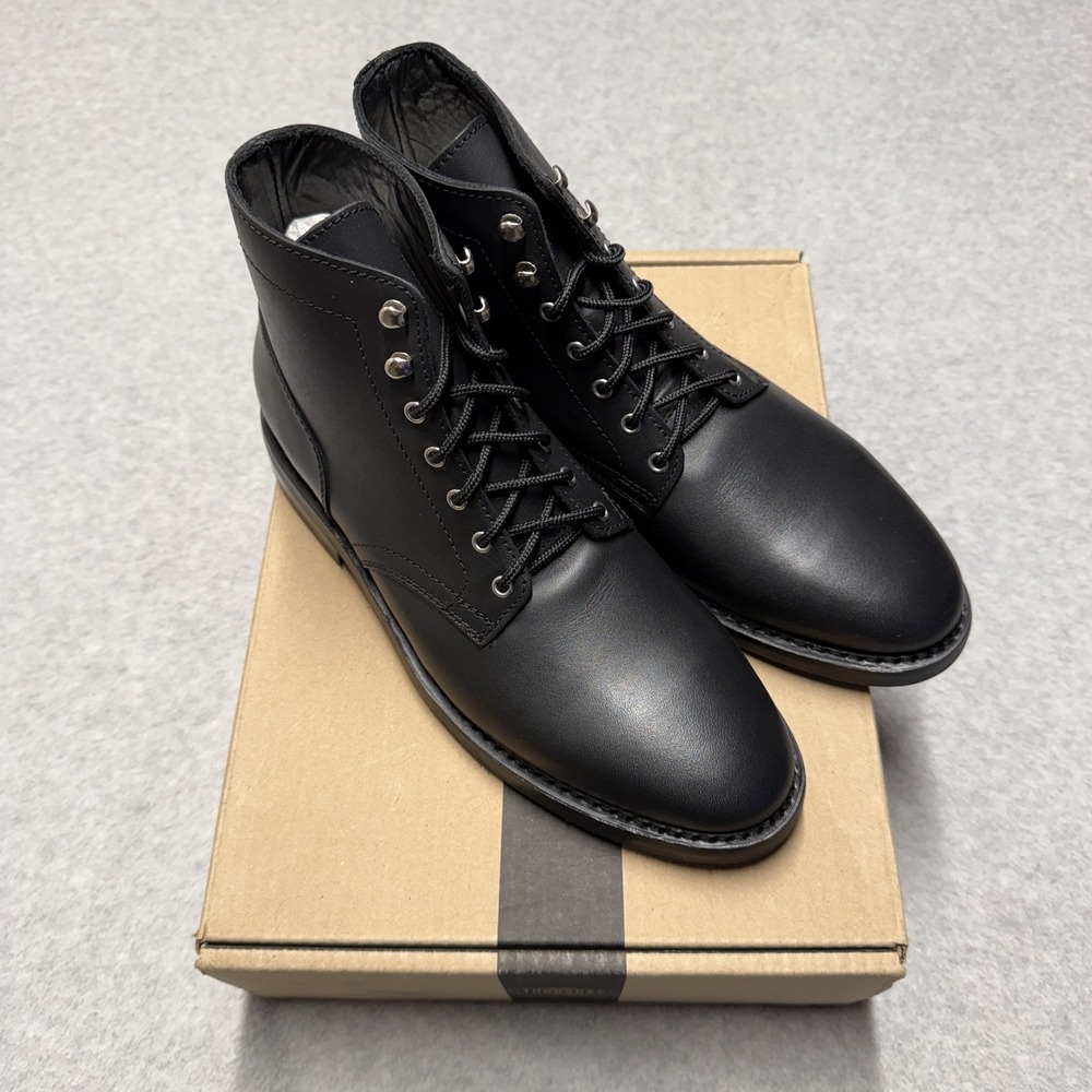 Thursday Boot Co President Everyday Boots Mens 10.5 Black Leather Lace Up
